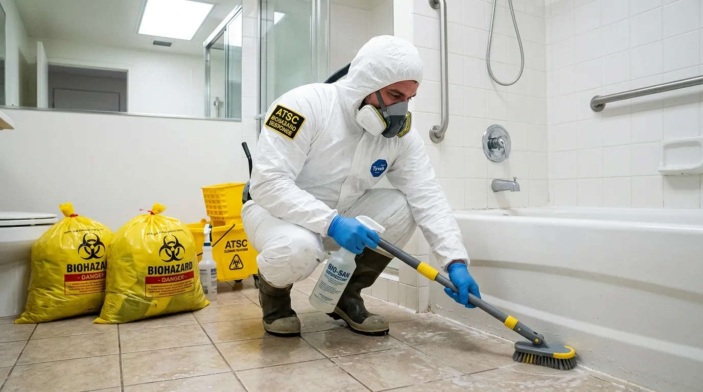 Decontamination equipment deployed for Blood Cleanup in Grove City